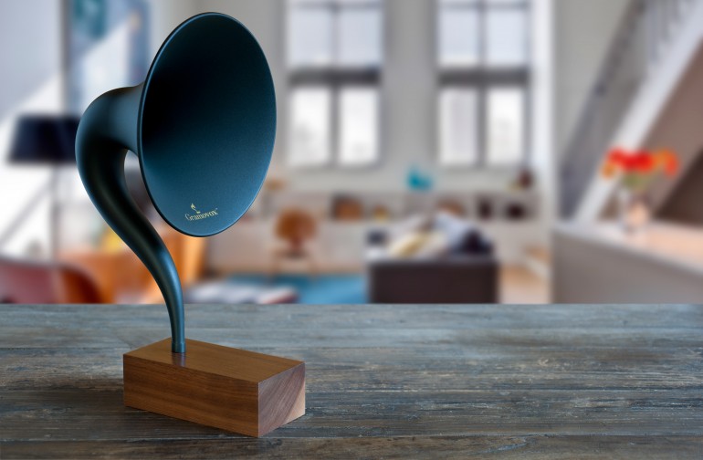 Bluetooth граммофон стиля 1920-х объединяет старое и новое Bluetooth граммофон стиля 1920-х объединяет старое и новое