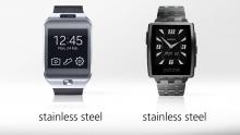 Часы Samsung Gear 2 против Pebble Steel