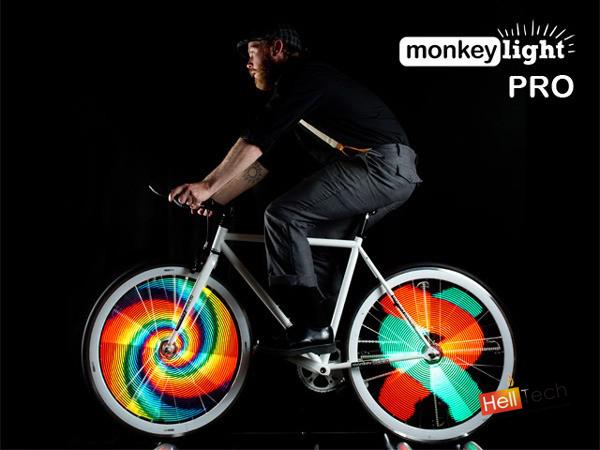 Monkey Light Pro - превращает велосипедные колеса в яркие дисплеи Monkey Light Pro - превращает велосипедные колеса в яркие дисплеи