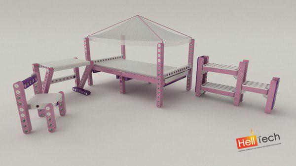 OLLA Kidsfurniture позволяет детям создавать свою собственную мебель, как Lego OLLA Kidsfurniture позволяет детям создавать свою собственную мебель, как Lego